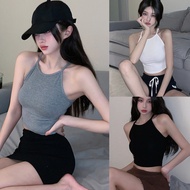 【WJZ】Women's Korean Fashion Solid Color Slim Sexy Tank Top【9973】