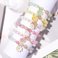 Aesthetic Daisy Flower Tassel Bracelet Crystal Daisy Flower Tassel Bracelet