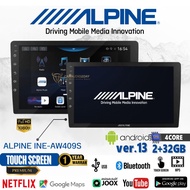 จอANDROID ALPINE INE-AW409S 4core ram2 rom32 เฉพาะจอเเละชุดปลั๊กเครื่อง เครื่องเสียงรถยนต์ จอแอนดรอย