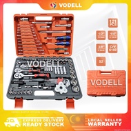 121pcs Heavy Duty Combination Socket Wrench Set Ratchet Spanner Tools Set Box Set Power Tool Car Mot