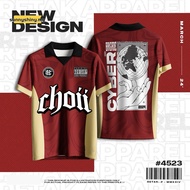 2024 Baju Maroon Choii Fariz Azri Free Custom Name Choii Tshirt Baju Tshirt Lelaki Berkolar Sublimat