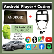 Android Player With Casing For Nissan Almera 2015-2019 (9 inch)