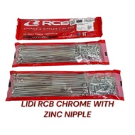 Spoke RCB Chrome with Zinc Needle 150 157 161 163 172 180 184
