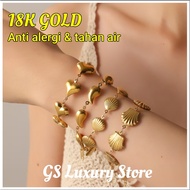 18K gold various models of Sweet and Elegant 18K Gold Bracelet Fashion bracelet for woman