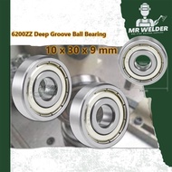6200 ZZ (10x30x9mm) Deep Groove Ball Bearing Single Row | 6200ZZ 2 Metal Deep Groove Ball Bearing 10
