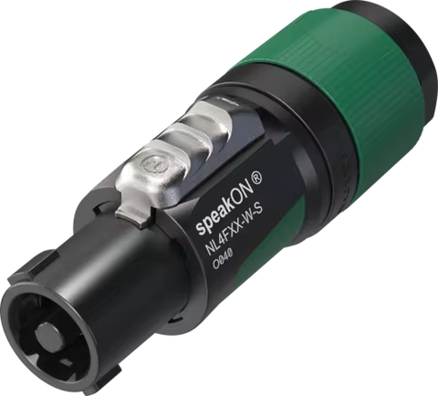 NEUTRIK NL4FXX-W-S 4Pole SpeakON Cable Connector Screw Terminal Assembly Chuck Type Strain Relief fo