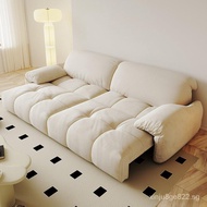 Nordic luxury elephant ear sofa bed fabric cream style minimalist small apartment modern minimalist electric sofa bed