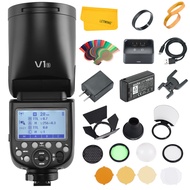 Godox V1 V1-S V1S Round Head Camera Flash for Sony, 76Ws 2.4G Wireless 1/8000 HSS TTL Sony Speedlite
