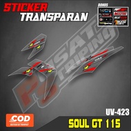 Stiker Transparan Mio Soul GT 115 - Striping Variasi Yamaha Mio Soul