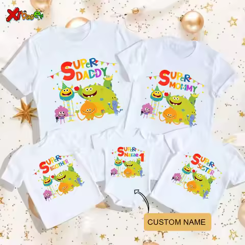 Super Simple Songs Birthday Shirt 1st TShirt for Kids Family Matching Outfits Party Custom Name Girl