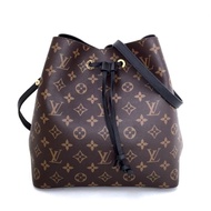 Tas lo uis V Monogram Neonoe Neo Hitam Black Ori Leather Fo Original Asli Ori - Ori Leather Quality 
