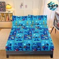 Blue Stitch Patchwork 3IN1 BEDSHEET Durable 100% Canadian Cotton Bedsheet Only Full Garterized