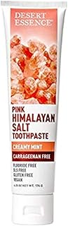 Desert Essence Pink Himalayan Salt Toothpaste - 6.25 Ounce - Creamy Mint - Complete Oral Care - Mine