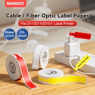 NIIMBOT White Cable Label Sticker Waterproof Thermal Printer Sticker Label for D11 D110 D101