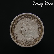 Uang Kuno Koin Perak Belanda 1/2 Gulden Wilhelmina Mantel 1912 -207