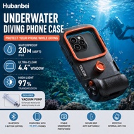 Underwater Phone Case IP68 20M Waterproof Diving Housing with Bluetooth Shutter Handle for iPhone 7-