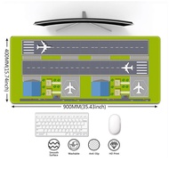 Mouse Pad Gaming Desk Mat Airport runway Waterproof Anti-Slip Mousepad Large Customize Extended Mous