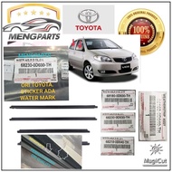 💯ORIGINAL TOYOTA VIOS NCP42 2003Y - 2006Y  DOOR OUTER MOULDING 68160-0D040 68210-0D040 68180-0D030 6