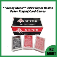""Ready Stock"" 2222 Super Casino Poker Playing Card Games (1Box 12Pcs)