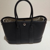 HERMES GARDEN PARTY GP 23愛馬仕黑色銀釦迷你花園派對手提包