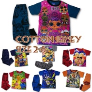Book 3 -cotton + jersey Pyjamas budak / sleepwear/ baju tidur budak  2 tahun - 8 tahun