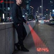PASSION Mini Digital Projection Clock, Portable Plastic Electronic Clock Key Chain, Creative Digital