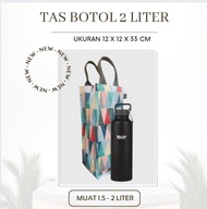 tas botol tupperware 2 liter - tas botol minum waterproof -tas botol m