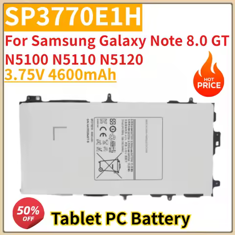 Tablet PC Battery 3.75V 4600mAh SP3770E1H For Samsung Galaxy Note 8.0 GT N5100 N5110 N5120 Replaceme