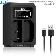 JJC DMW-BLK22 BLF19 Battery Charger for Panasonic Lumix S9 S5 II S5 IIX GH7 GH6 GH5S GH5 GH4 GH3 G9 