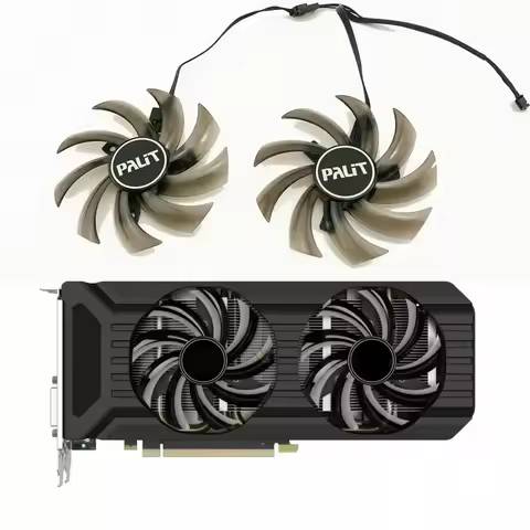 Dual Graphics Card Fan for PALIT Tongde PNY Bienwei GTX 1060 1070 Ti 1080