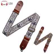 LSM Ukulele Strap Folk Custom Pattern Ukulele Shoulder Straps Instrument Accessories For Soprano Concert Tenor String