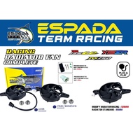 Y15 / RS150 / SYM VF3I VF3 / LC135 v1-v7 ESPADA racing radiator bigger fan motor kipas ***120mm***