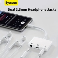 USB C to 3.5mm Audio Adapter 3 in 1 Dual 3.5mm Audio Jack and PD 60W Fast Charging For iPhone 15 16