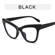 JN IMPRESSION Trendy Cat-eye Anti-blue Light Glasses Fashionable Exaggerated Bright-colored Large Fr