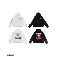 URTHE-Oversized Long-Sleeved Embroidered Hoodie BROKEN CORAZON HOODIES-5XL