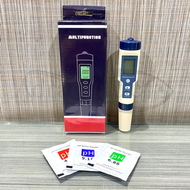 5-IN-1 PENGUKUR TDS pH SALT EC TEMPERATURE METER SALINITY ALAT UKUR KADAR ASAM BASA SALINITAS SUHU T