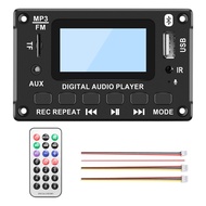 Car Bluetooth MP3 Decoder Board LCD Display MP3 Audio Module Speaker Support FM Radio AUX USB Decoding MP3 Player