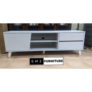 SMZ FURNITURE KABINET TV 5FT BARU SIAP PASANG DELIVERY MELAKA & MUAR VALLEY ONLY FREE DELIVERY RAK T