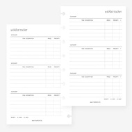 Mini Happy Planner Wishlist Planner Insert Agenda Refill for 7-Discs Notebook 4.6 x 7