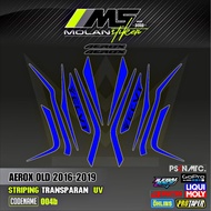 Decal Sticker Striping Variation Transparent Uv Aerox Old Aerox Old Aerox 155 2016-2019 Aerox V1 Aer