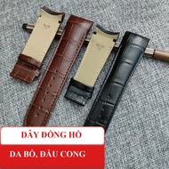 Curved crocodile embossed cowhide watch strap for TS1853 watch - Buckle not included - Size 22 23 24
