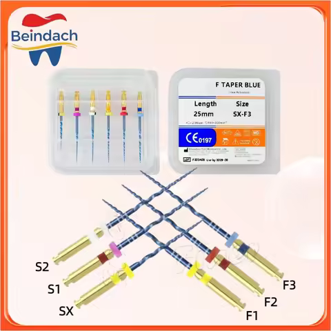Dental Endodontic Files Taper Blue SX-F3 Endo Files Root Canal Taper Heat Activated Endodontic File 