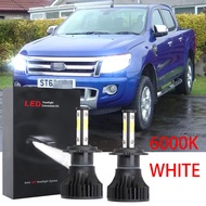 สําหรับ Ford Ranger ( T6 ) ปี 2011 ถึง 2014 โคมไฟหัว 2 ชิ ้ น/Set Bright H4 LED สีขาว 6000K หลอดไฟชุ