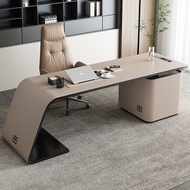 【SG Sellers】Light Luxury Desk Home Study Writing Desk Computer Desk Premium Feeling Corner Boss Desk