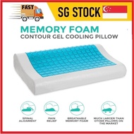 Cooling gel pillow Ergonomic Contour Pillow/ Orthopedic Pillow/ Memory Foam Pillow