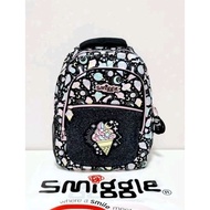 (ORIGINAL) Smiggle Beyond Classic Backpack/Backpack For Elementary School/SMP - Black Ice Cream
