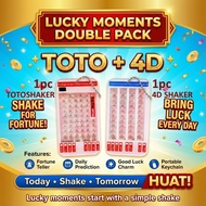 4D Shaker Keychain and TOTO Shaker Keychain Combo Deal shake for fotune