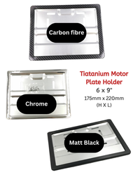 Titanium Plate Holder Thailand Specs 6 x 9" motorcycle number plate holder motor nombor plat casing 