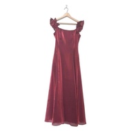 Aimer Dress Sleeveless beads Ruffles Bordeaux Women Direct from Japan Secondhand