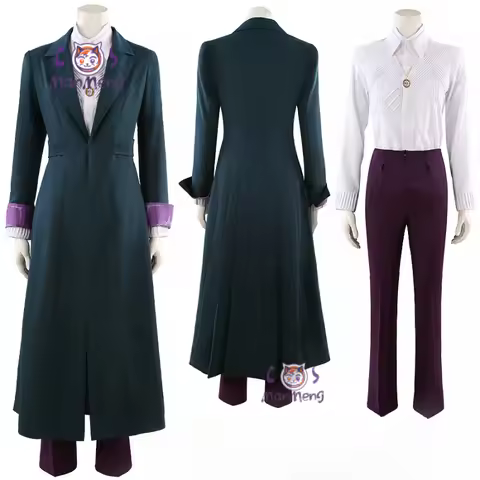 Movie Agatha Harkness Cosplay Prof. Emeritus Harkness Costume coat shirt pants necklace carnival par
